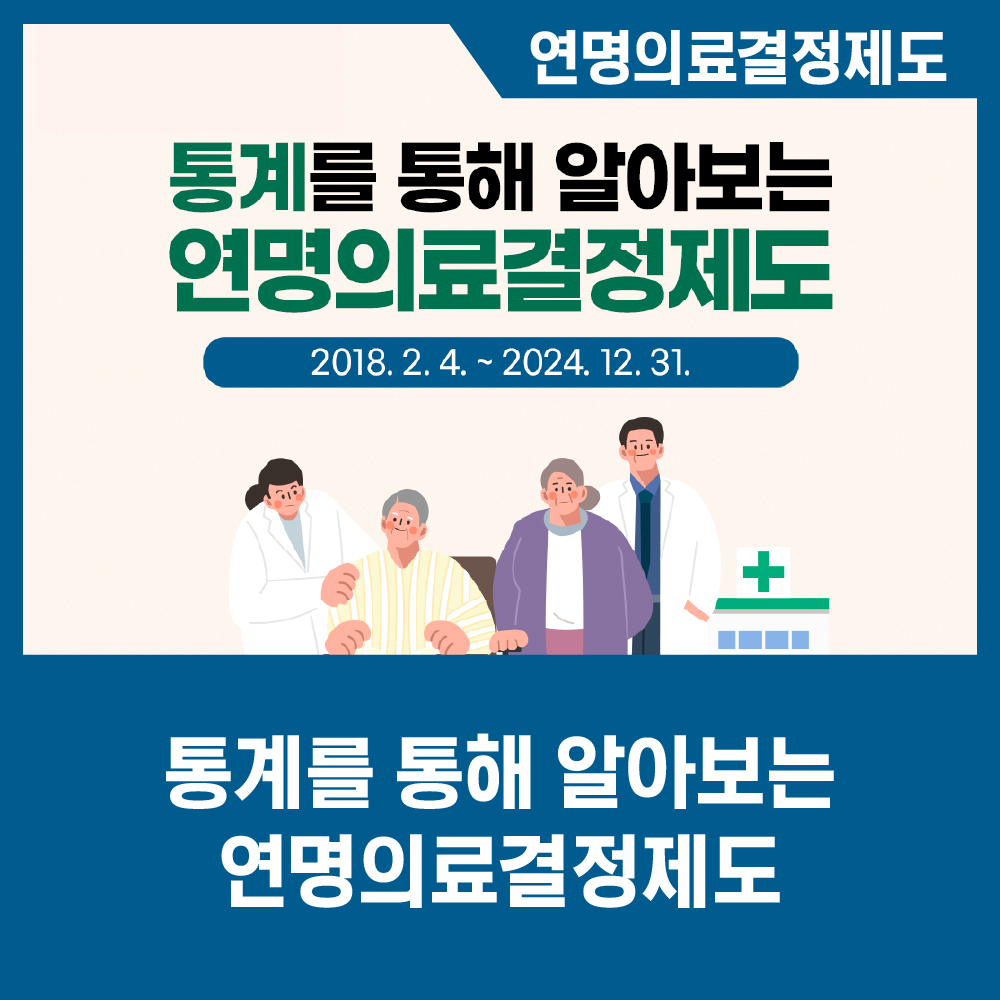 [카드뉴스] 통계를 통해 알아보는 연명의료결정제도